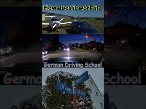 How does it work if four cars come to an intersection at the same time? German Driving School