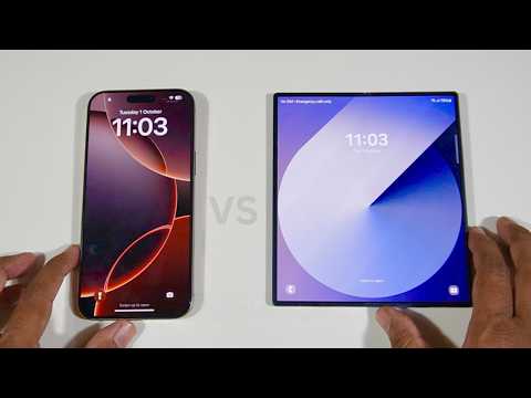 iPhone 16 Pro Max vs Galaxy Z Fold 6 Speed Test and Camera Comparison