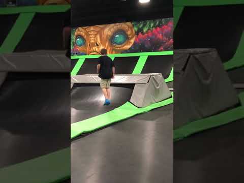 Bobby jumping at Velocity Air Sports on March 19, 2019