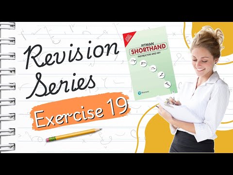 Pitman English Shorthand : Exercise - 19 "REVISION SERIES" Avoid Common Shorthand Mistakes