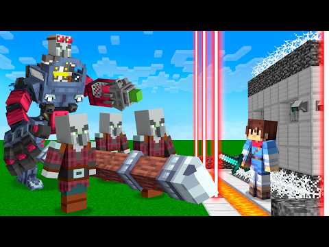 OP Raiders vs Security House In Minecraft