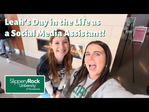 Leah's Day in the Life as a SRU Social Media Assistant!