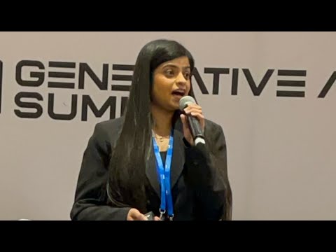 Manvi’s speech at Generative AI Summit, NZ | Dangers of deepfakes | AI Risk Mitigation