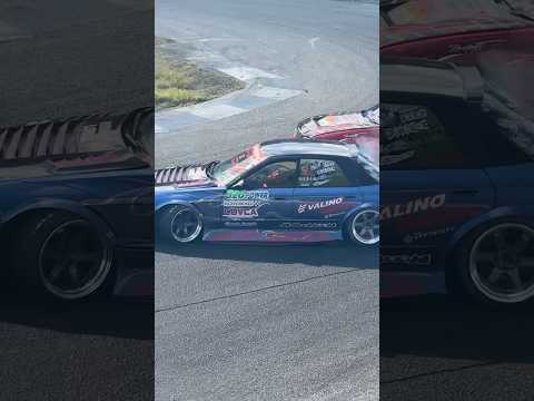 That's fancy. ‼️ aaboomoon vs mackie kai's twin drift #drift #drift #r32 #c35 #drift #automobile