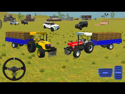 FORTUNER  END SCORPIO // NEW HOLEND // JOHN DEERE // TRAKTOR TROLLEY BORI UNLOADING #viralvideo