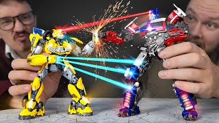 Optimus Prime VS Bumblebee? 😱🔥 I Made Big Transformers With Epic Model Kit 🤖🔧