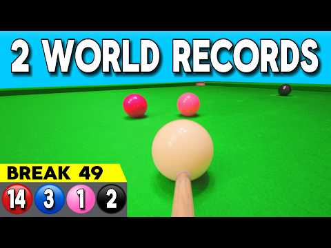 Snooker World Record Lowest Total Clearance Headcam POV