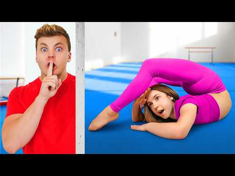 I BUILT 3 SECRET ROOMS IN GYMNASTICS!!