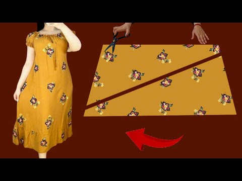 💐 New Idea Summer Trends Dresses ❣️ Very Easy Very Cute Dress Pattern ✂️ Sew Only 20 Minute 💛