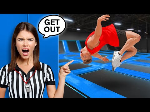 5 EXTREME Trampoline Park Challenges You’d Never Try!