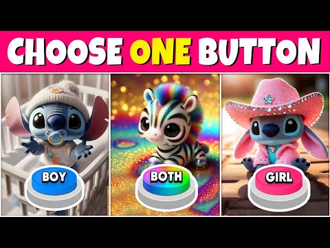 Choose One Button! Boy 💎 Girl 🎀 Both 🌈 Quiz Rainbow