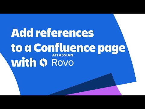 Find references from the content Confluence page with a Forge Rovo Agent