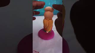 Eco friendly Ganesh ji idol making with clay #shorts #ganpati Bappa