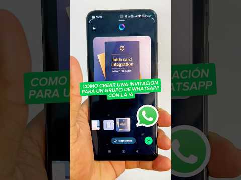 How to create an invitation card for a WhatsApp group with AI