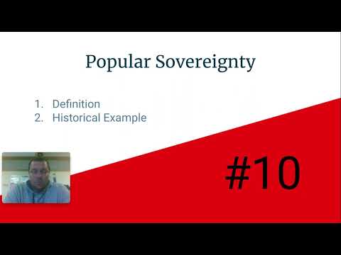 EOC Review: Popular Sovereignty