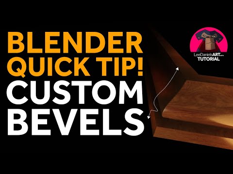 Blender QUICK TIP Tutorial | CUSTOM BEVELS | LeeDanielsART