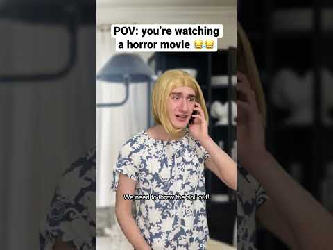 Horror movie trailers be like #shorts #funny #comedy