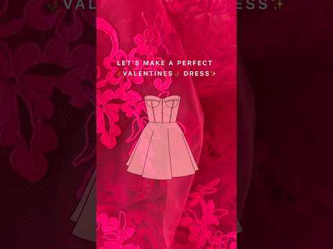 Make a perfect Valentines dress with me 🌹✨#dressmaker #patternmaker #patterndesign #diy #sewing