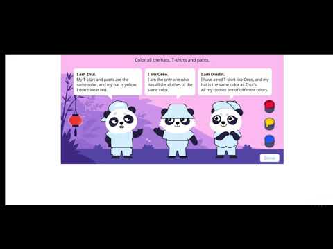 Bricsmaths competition main round 2021 | colour the pandas