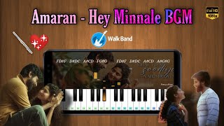 Amaran - Hey Minnale Song in Piano | Sivakarthikeyan | Sai Pallavi | GV Prakash