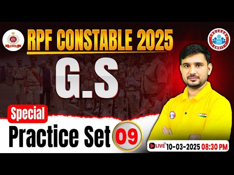 RPF Constable GS Classes 2025 | RPF Constable GS Practice Set #09 | RPF GK/GS MCQs By Parul Ma'am