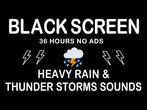 Let Go Of Stress And Drift Off - Heavy Rain And Thunderstorm｜Relax Instantly With Real Rain Sounds