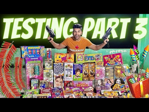 Different Diwali Crackers Testing 2024 | Cheapest Crackers Stash Testing | Diwali 2024 | Part 3