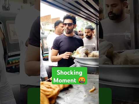 🔥 Kartik Aaryan Enjoys Street Food, But Chaos Erupts! 🤯 | Must-Watch #KartikAaryan #StreetFood