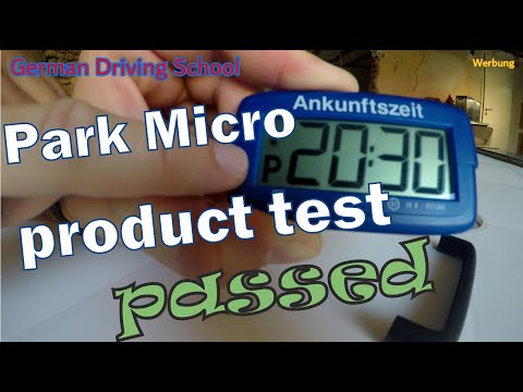 Park Micro - elektronische Parkscheibe mit Zulassung - Werbung - electronic parkdisk