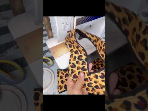 Making of high heel shoes pumps #diy #sewing #creative #crafting #shoemaking #fashion