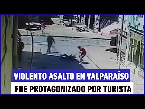 Violento asalto a ciudadano extranjero ocurre en Valparaíso: Carabineros captura a ladrón