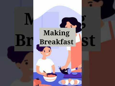 Conversation/Making breakfast together #YouTubeShorts #englishconversation #smallconversation #FYP