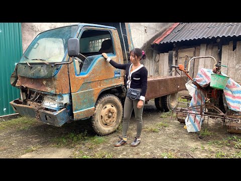 Full video of girl buying old machines to repair and maintain many engines from the machine