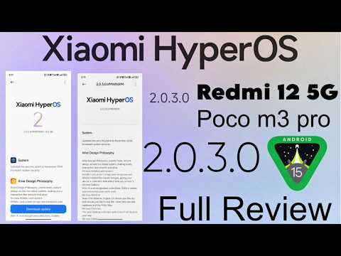 Redmi 12 5G : HyperOS 2.0.3.0 Full Changelog & Full Review | Redmi 12 5G New Update Android 15