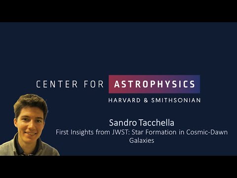 Sandro Tacchella First Insights from JWST: Star Formation in Cosmic-Dawn Galaxies