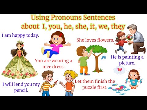 Using Pronouns With Sentences | Fun Sentences to Learn Quickly | English Speaking Practice