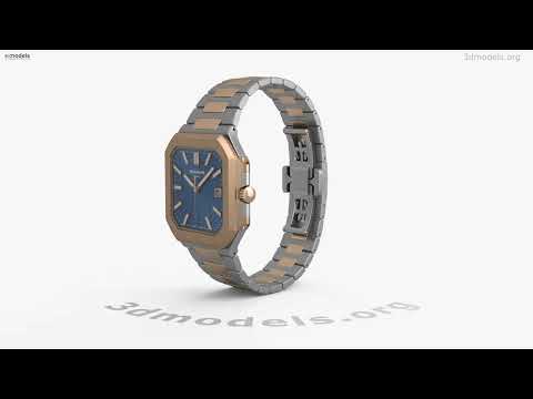 Patek Philippe Cubitus 5821/1AR-001 Stainless Steel and Rose Gold 3D model by 3DModels.org