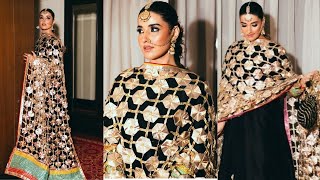 hareem farooq gota lace dupata|step by step with full details #hareemfarooq #gotalacedupata