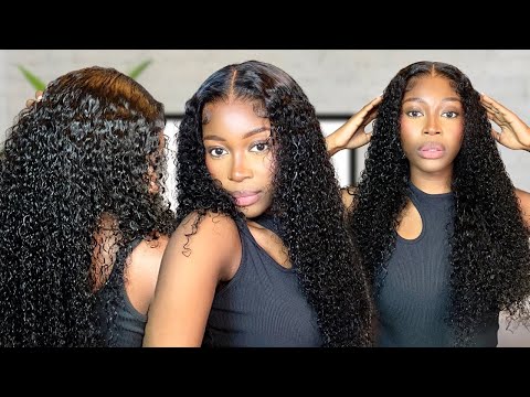 CURLS ARE POPPING😍 BEST CURLY HD FRONT WIG INSTALL | BEGINNER FRIENDLY | Ft Asteria Hair