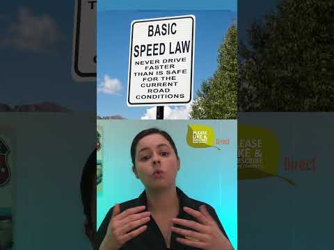 Driving Under the Posted Speed Limit: Basic Speed Law Explained in Under 60 Seconds.