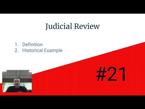 EOC Review: Judicial Review