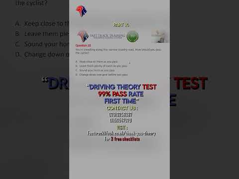 🚗📚  Driving theory question about Narrow Road in 2025 #theorytest  #drivingtips  #drivinglessons