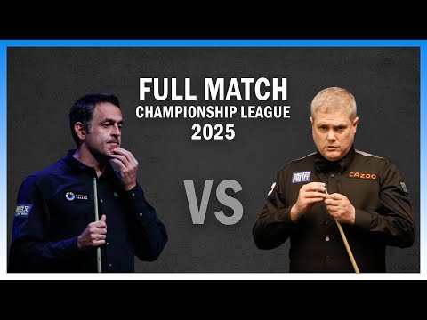 Ronnie O'Sullivan vs Robert Milkins Full Match Championship League 2025 Snooker Highlights