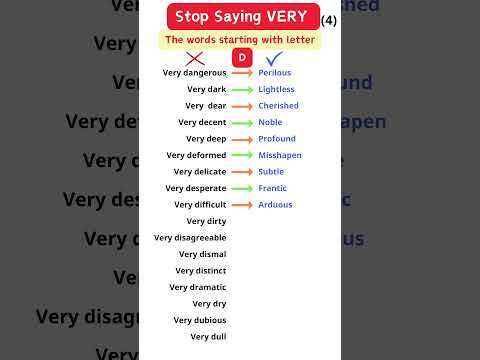 Stop Staying Very (4) D #learnenglish #vocabulary #speakingenglish #english #englishconversation