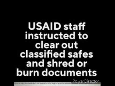 USAID shredding and burning documents