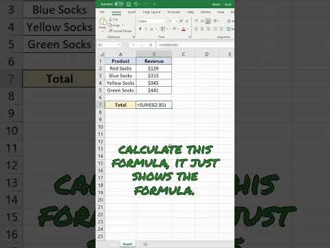 How to Fix Formulas Not Calculating in Excel