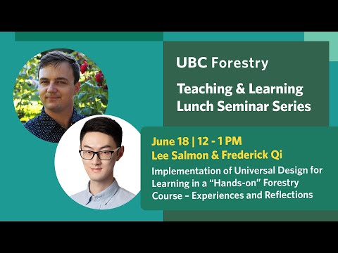 Implementation of Universal Design for Learning in a “Hands-on” Forestry Course