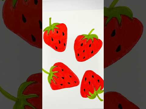 Coloring the strawberry with me 🍓