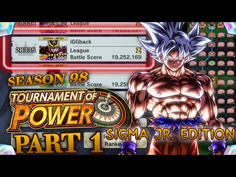 TOP SEASON 98 FULL WALKTHROUGH PART 1 (sigma jr. edition) (Dragon Ball Legends) FREE CHRONO CRYSTALS