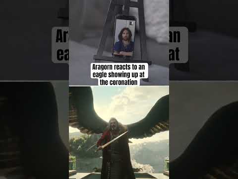 Aragorn compares rings of power coronation to his